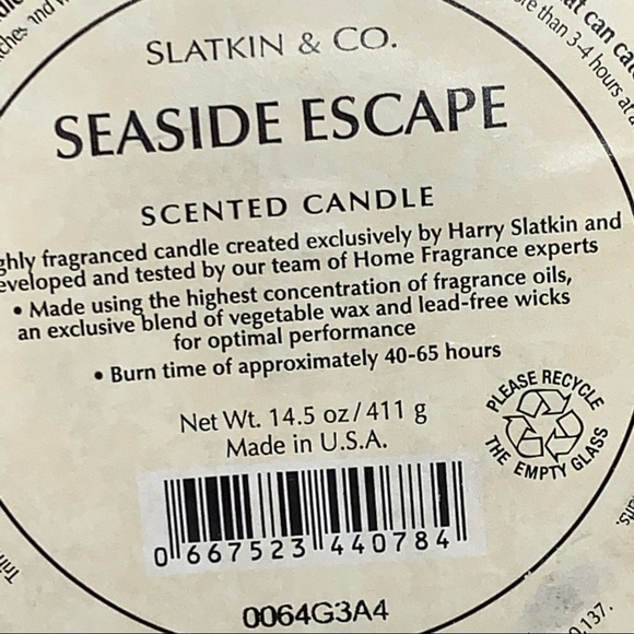 Rare Seaside Escape 3 Wick Bath & Body Works Candle (40-65 HOURS) - Picture 6 of 11